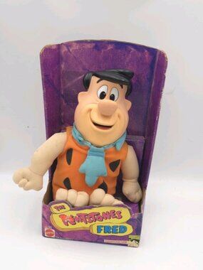 Vintage The Flintstones Fred 1993 Doll Mattel Hanna Barbera